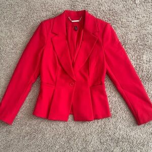 White House Black Market Red Women's Blazer